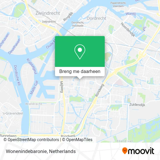 Wonenindebaronie kaart