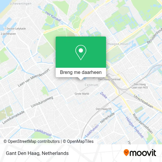 Gant Den Haag kaart