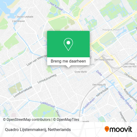 Quadro Lijstenmakerij kaart
