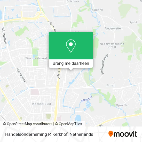 Handelsonderneming P. Kerkhof kaart