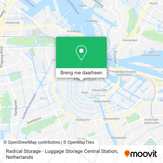 Radical Storage - Luggage Storage Central Station kaart