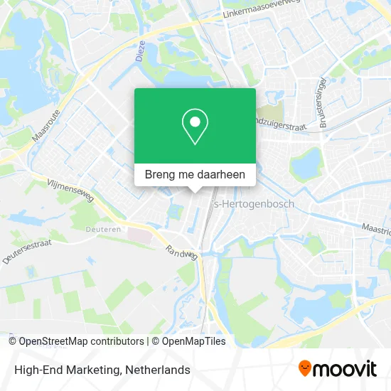 High-End Marketing kaart
