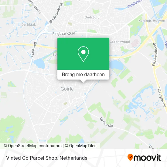 Vinted Go Parcel Shop kaart