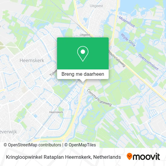 Kringloopwinkel Rataplan Heemskerk kaart