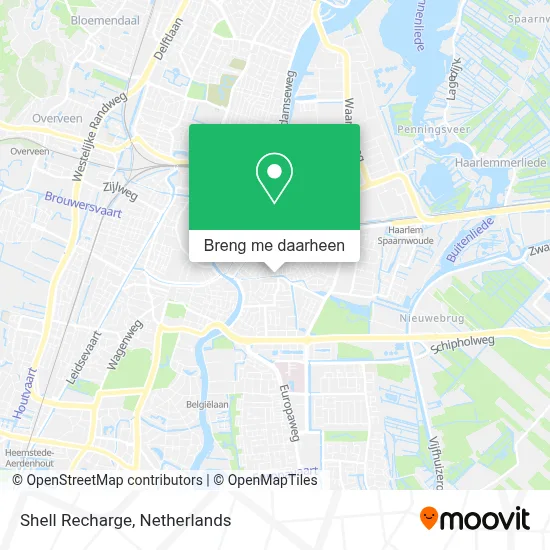 Shell Recharge kaart