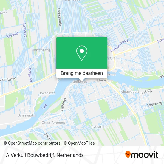 A.Verkuil Bouwbedrijf kaart