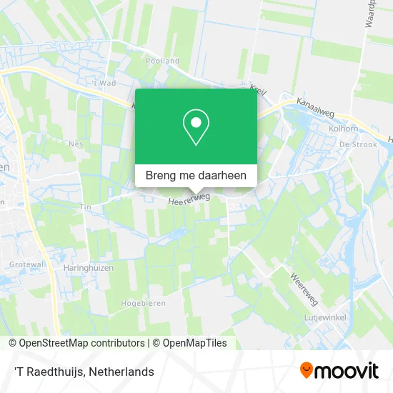 'T Raedthuijs kaart
