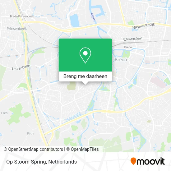 Op Stoom Spring kaart