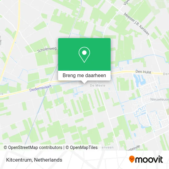 Kitcentrum kaart