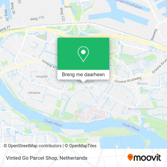 Vinted Go Parcel Shop kaart