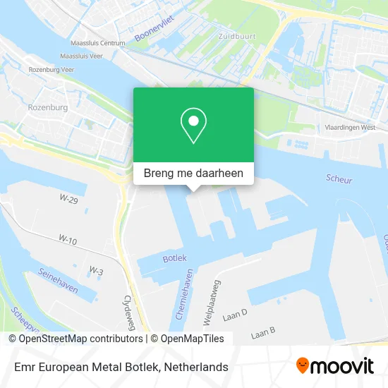 Emr European Metal Botlek kaart