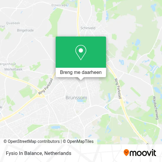 Fysio In Balance kaart