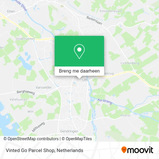 Vinted Go Parcel Shop kaart