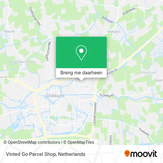 Vinted Go Parcel Shop kaart