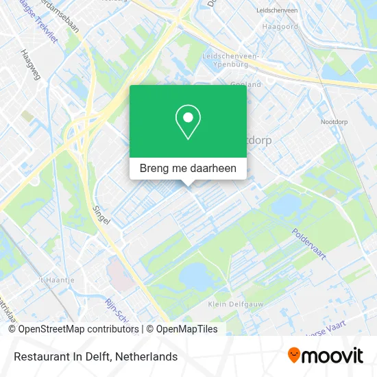 Restaurant In Delft kaart