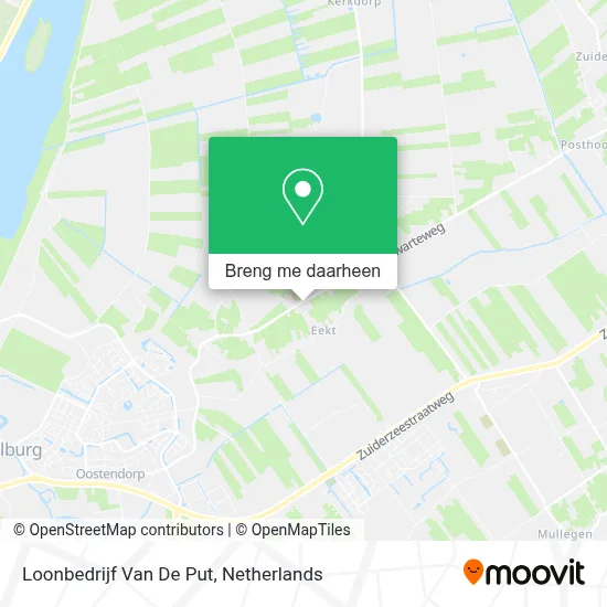 Loonbedrijf Van De Put kaart