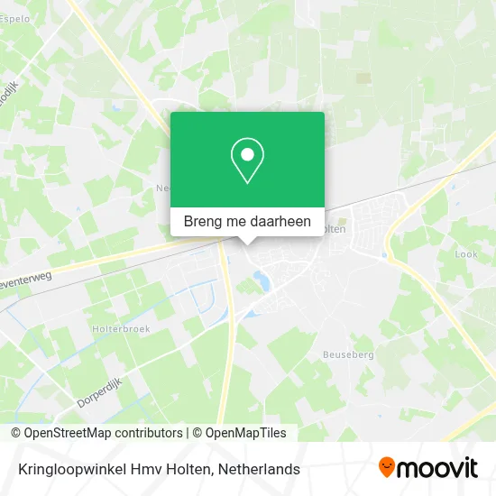 Kringloopwinkel Hmv Holten kaart