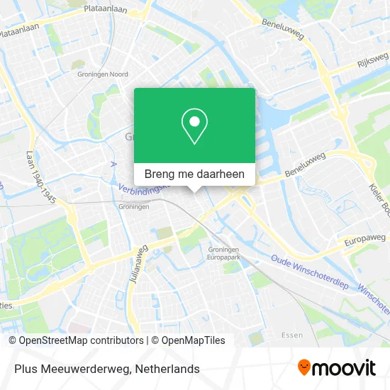 Plus Meeuwerderweg kaart