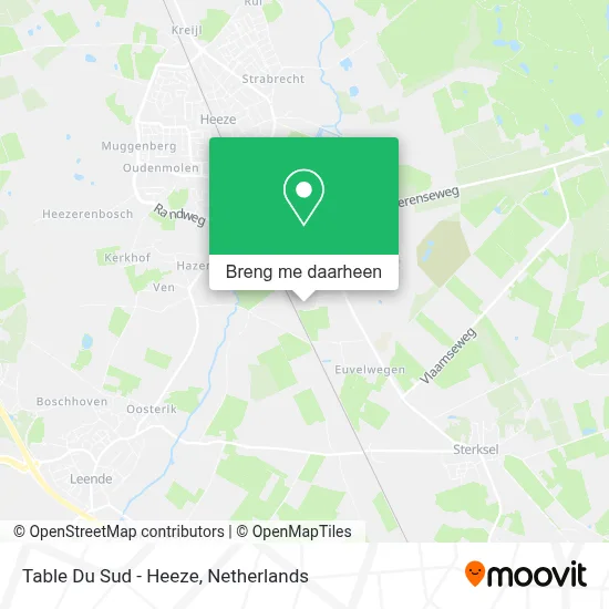 Table Du Sud - Heeze kaart