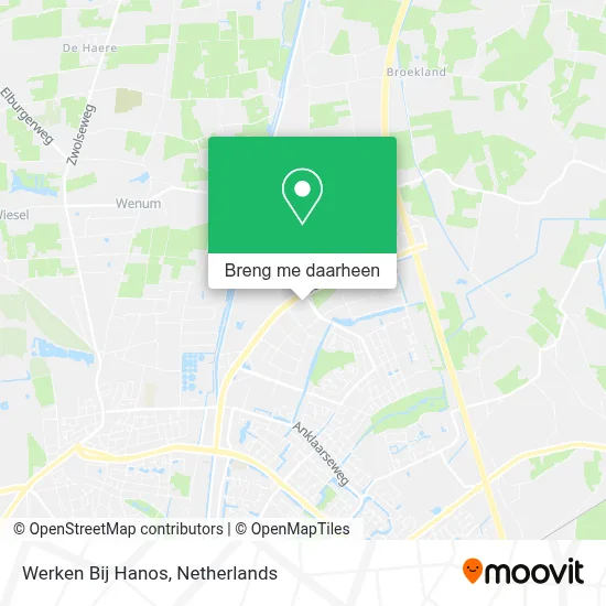 Werken Bij Hanos kaart