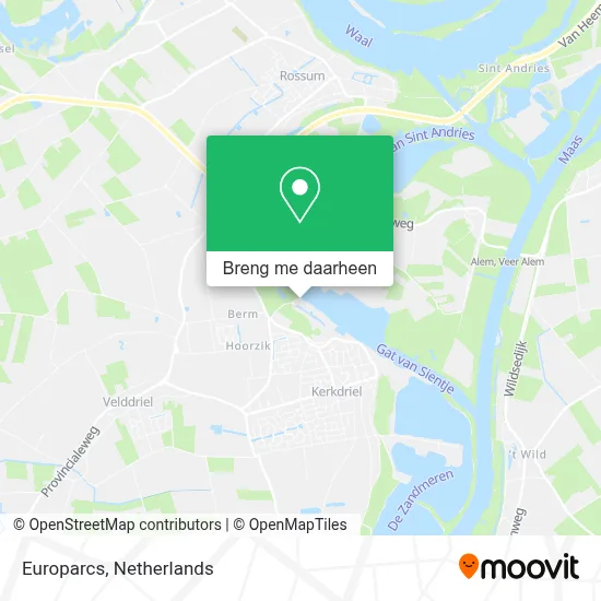 Europarcs kaart