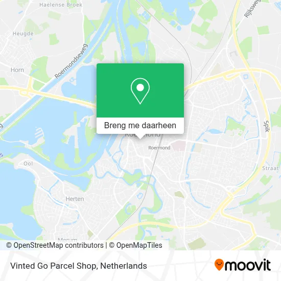 Vinted Go Parcel Shop kaart