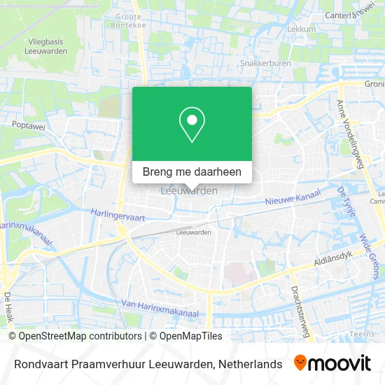 Rondvaart Praamverhuur Leeuwarden kaart