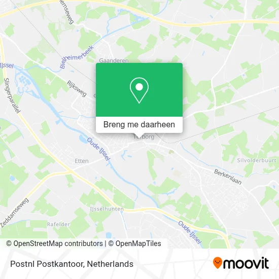Postnl Postkantoor kaart