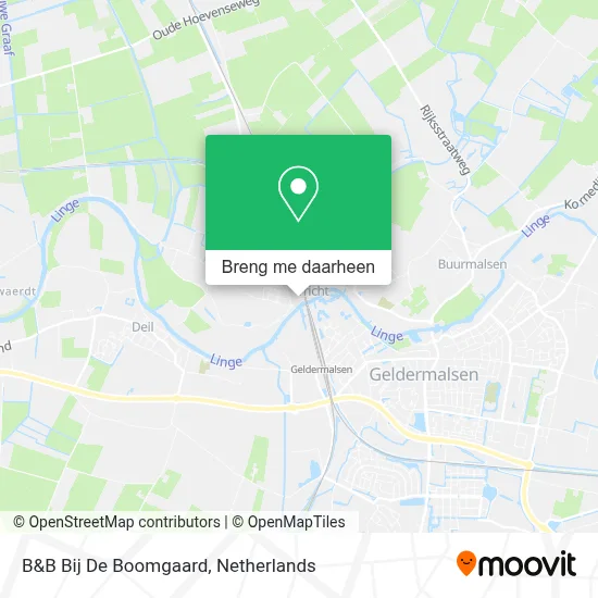 B&B Bij De Boomgaard kaart