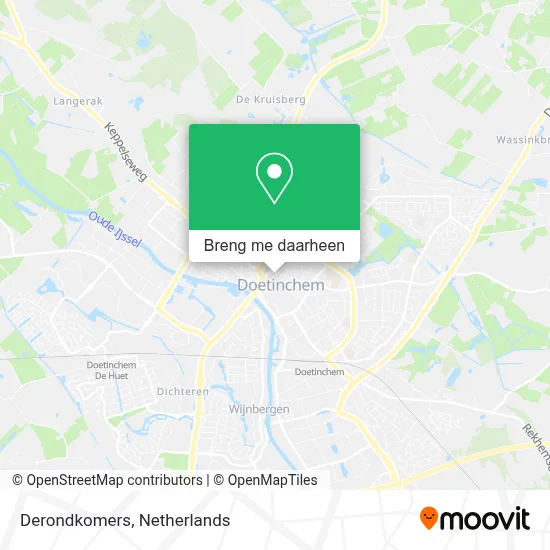 Derondkomers kaart