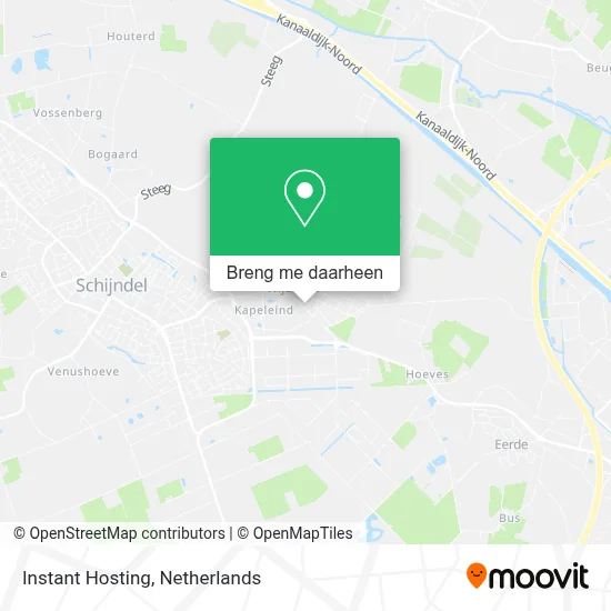 Instant Hosting kaart