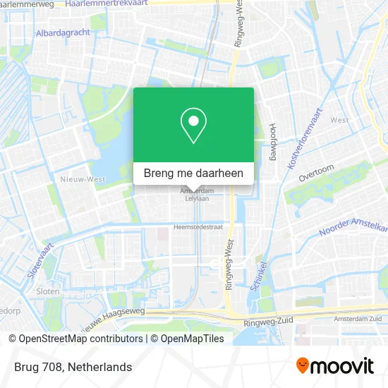 Brug 708 kaart