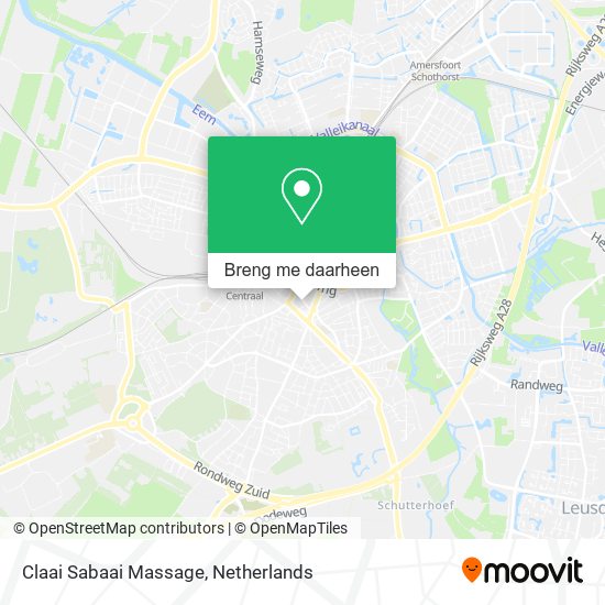 Claai Sabaai Massage kaart