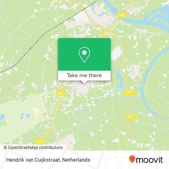 Hendrik van Cuijkstraat kaart