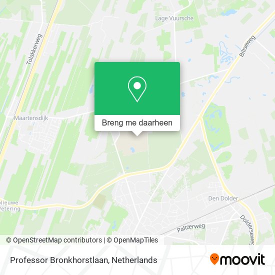 Professor Bronkhorstlaan kaart