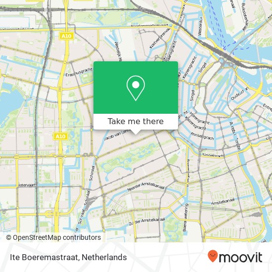 Ite Boeremastraat kaart