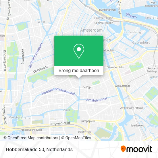 Hobbemakade 50 kaart