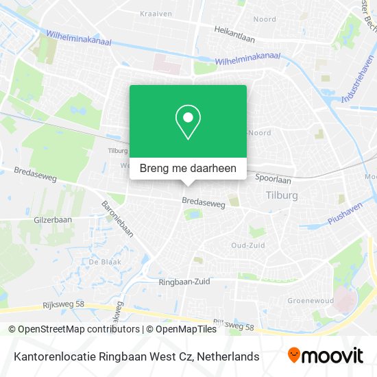 Kantorenlocatie Ringbaan West Cz kaart