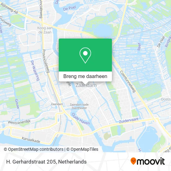 H. Gerhardstraat 205 kaart