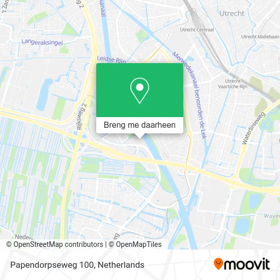 Papendorpseweg 100 kaart