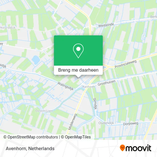 Avenhorn kaart