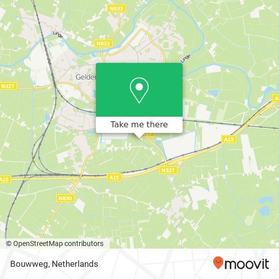 Bouwweg kaart