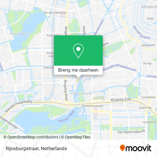 Rijnsburgstraat kaart