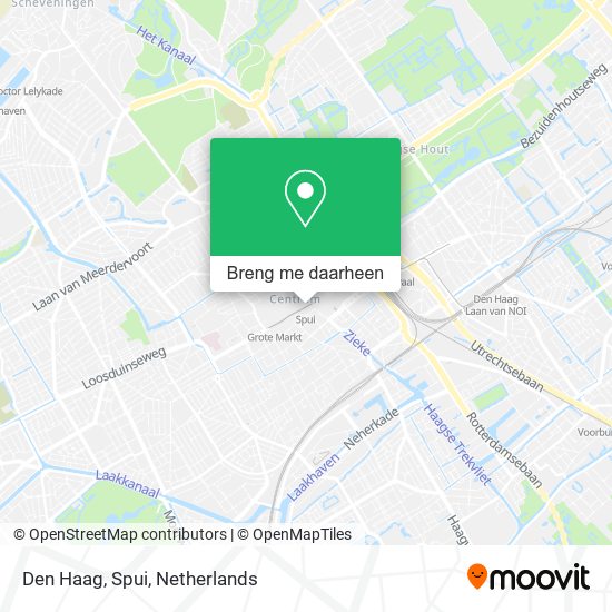 Den Haag, Spui kaart