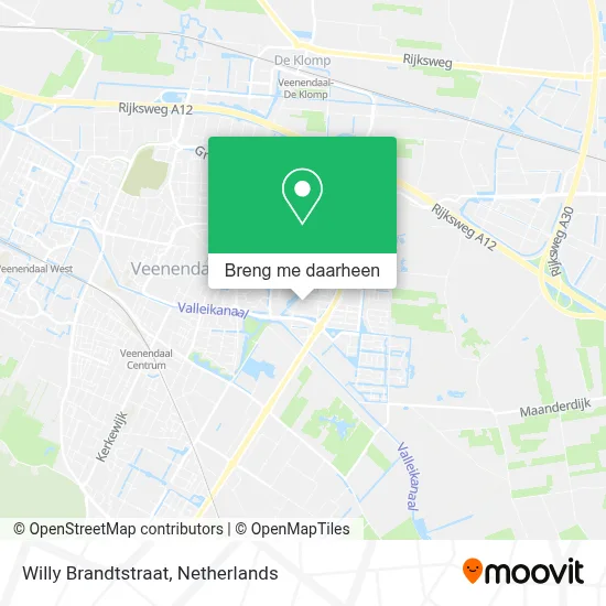 Willy Brandtstraat kaart