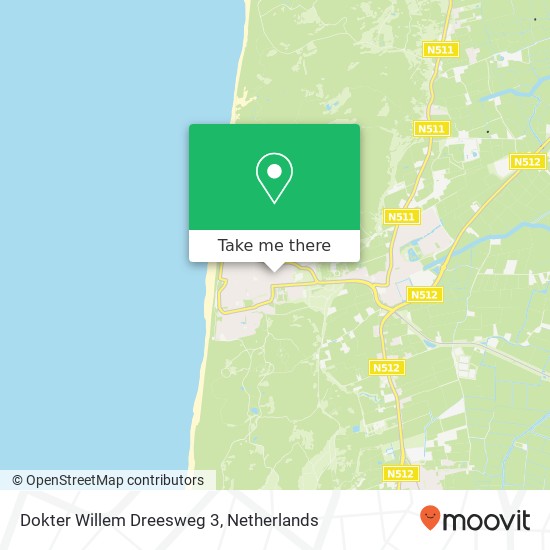 Dokter Willem Dreesweg 3 kaart