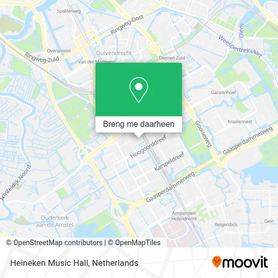 Heineken Music Hall kaart