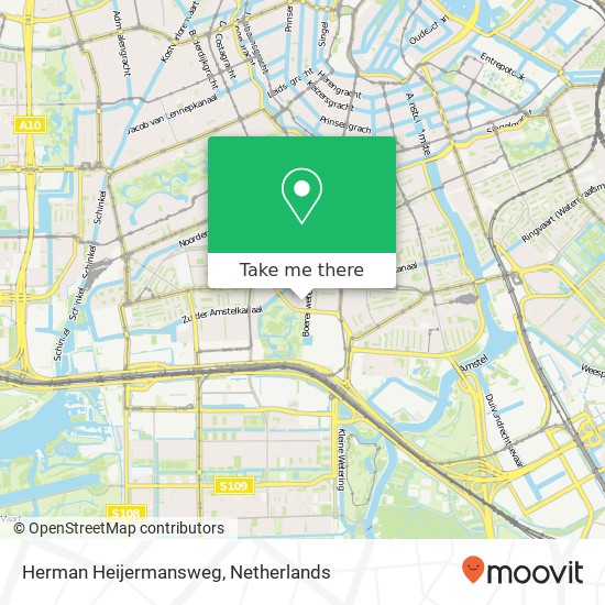 Herman Heijermansweg kaart
