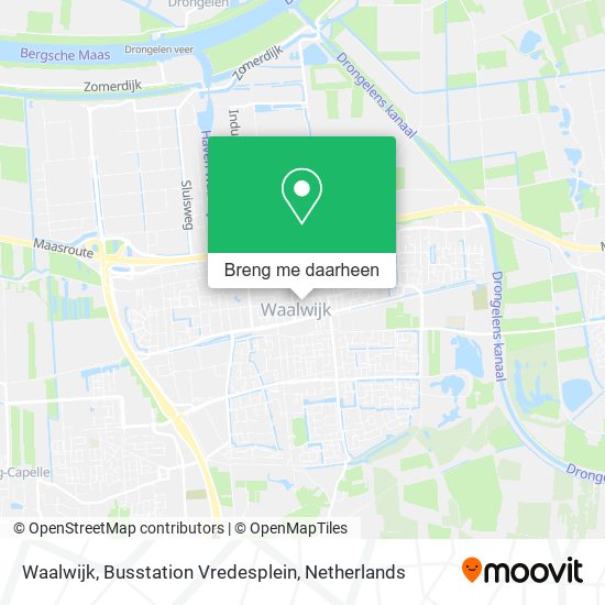 Waalwijk, Busstation Vredesplein kaart