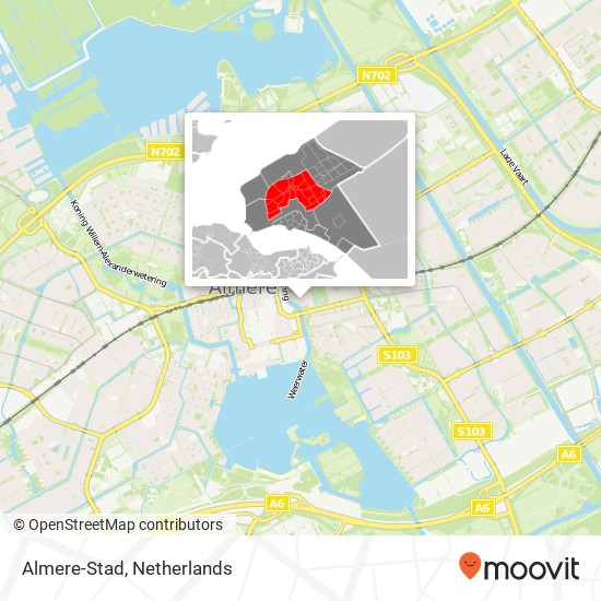 Almere-Stad kaart